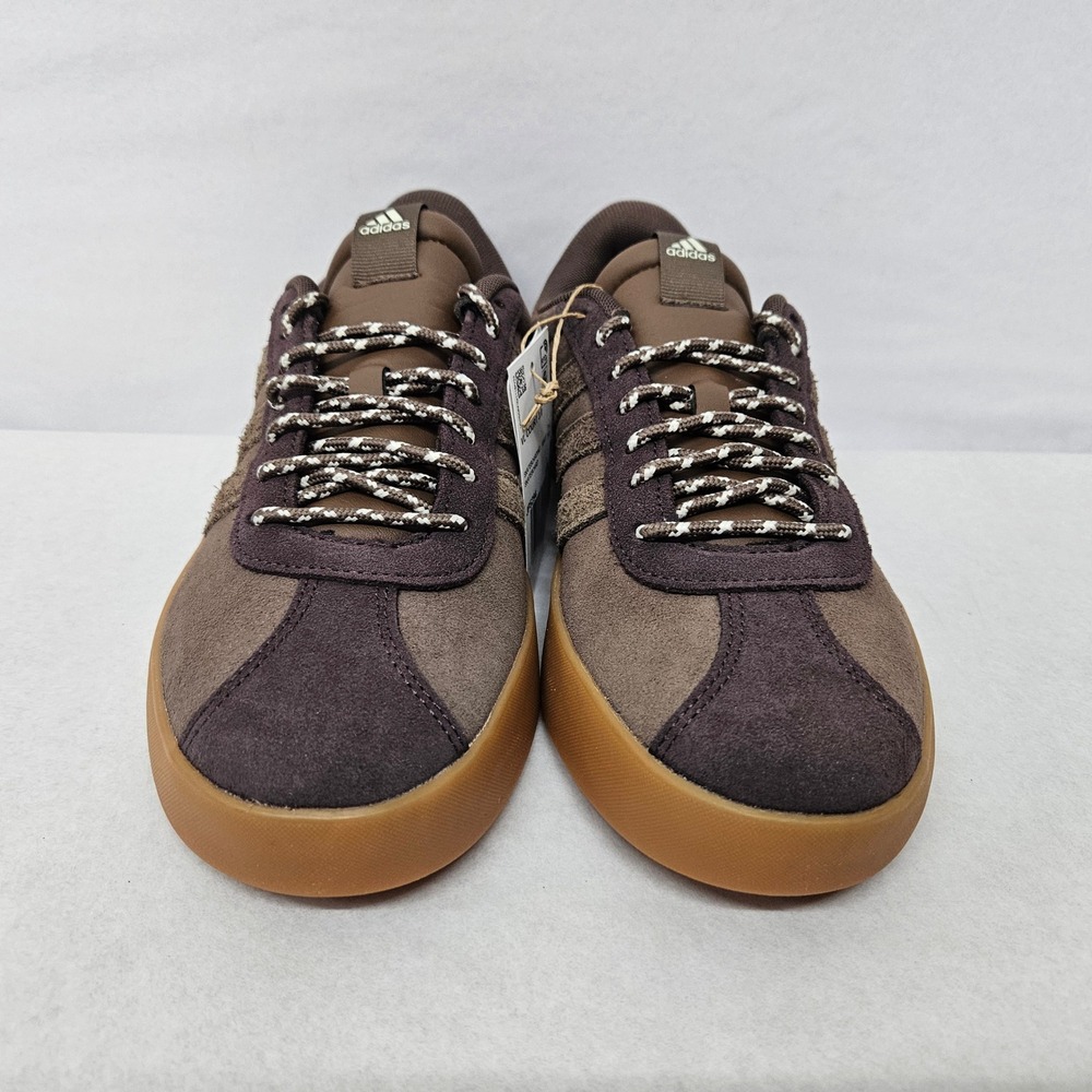 Adidas VL Court 3.0 Skateboarding Shoes JP5294 Brown Suede Gum Men's Size 8 - Picture 5 of 11